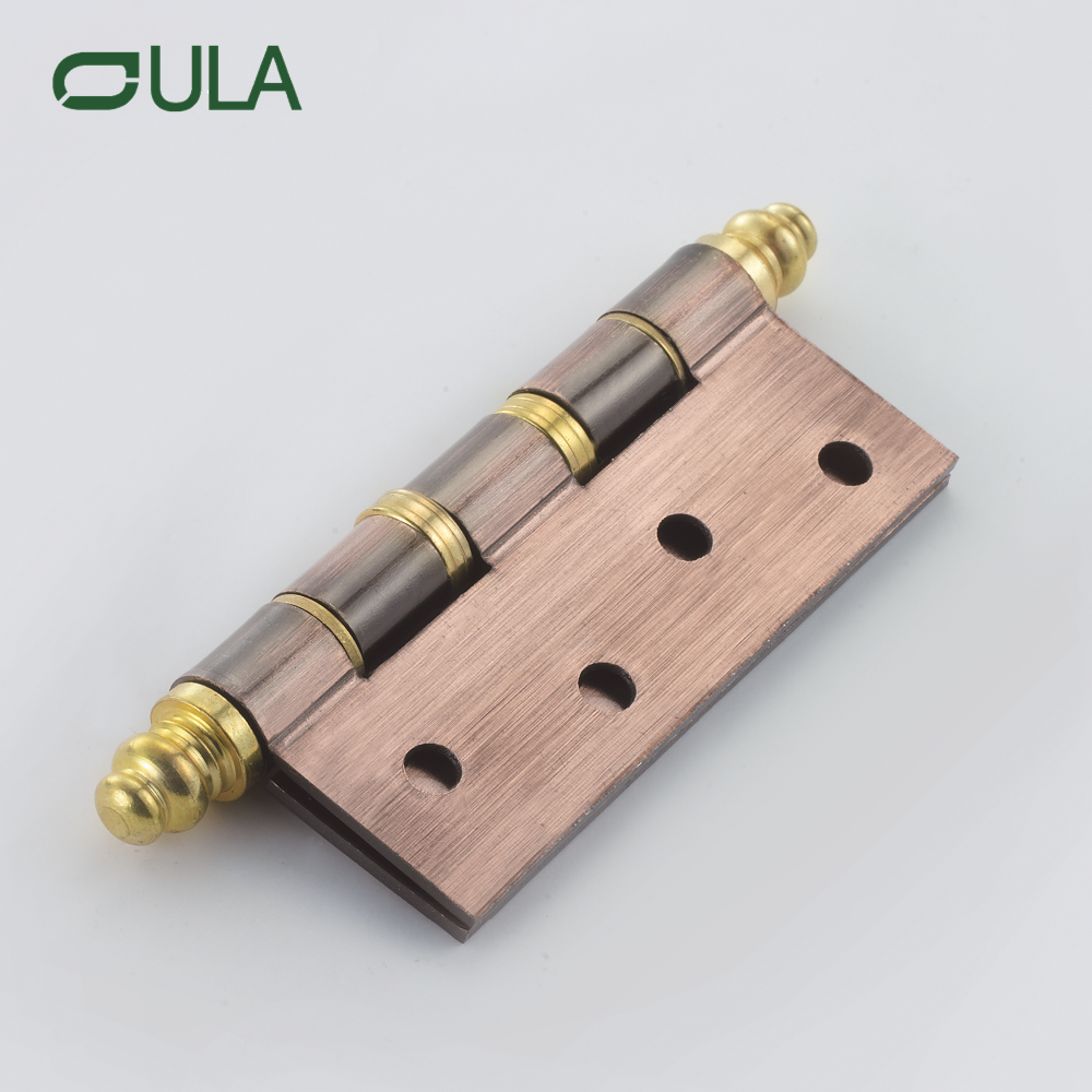 Антикварная медь 4 -дюймовая голова головы Big Crown Head Barge Hearing Hinge Modern Design Iron Windo
