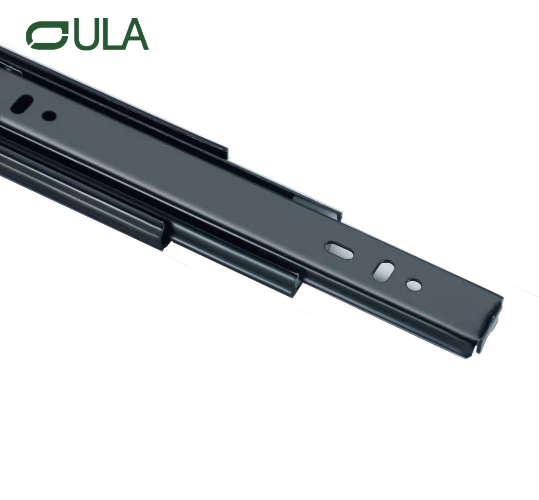 Современные 45 -мм черные стальные выдвижные стекла с железным шариковым подшипником для кухни и спортивной мебели