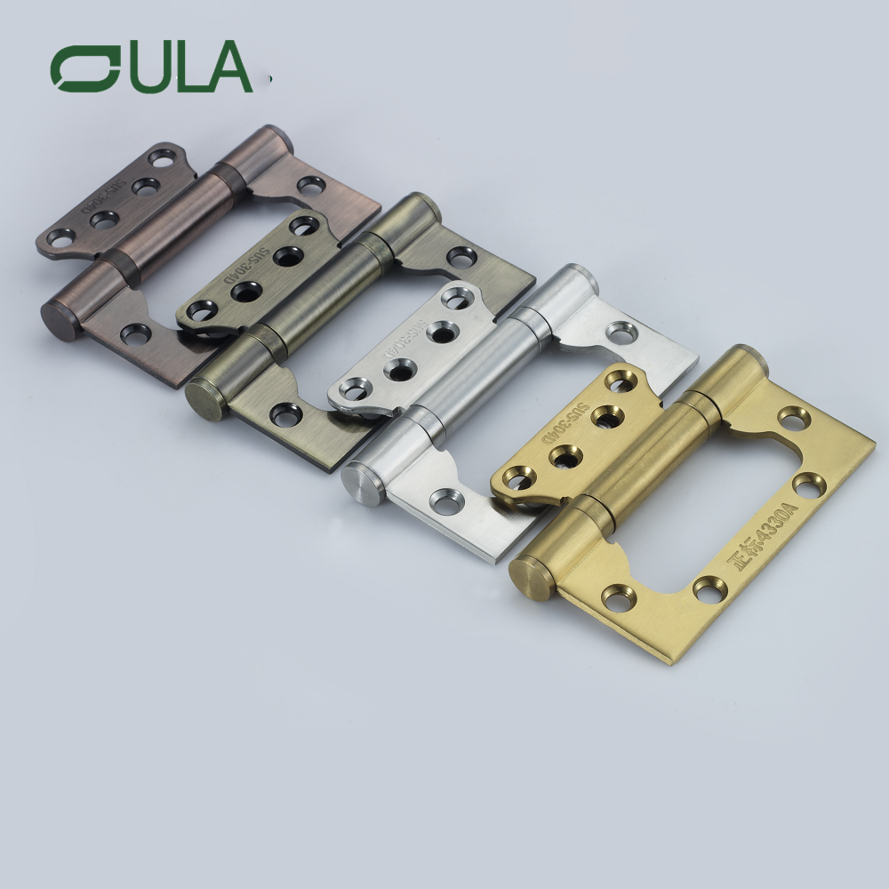 Современные 4 -дюймовые стальные стальные латунные цинк Железные пластиковые дверные петли деревянные дверные аксессуары для ворот с окнами и отелями включены