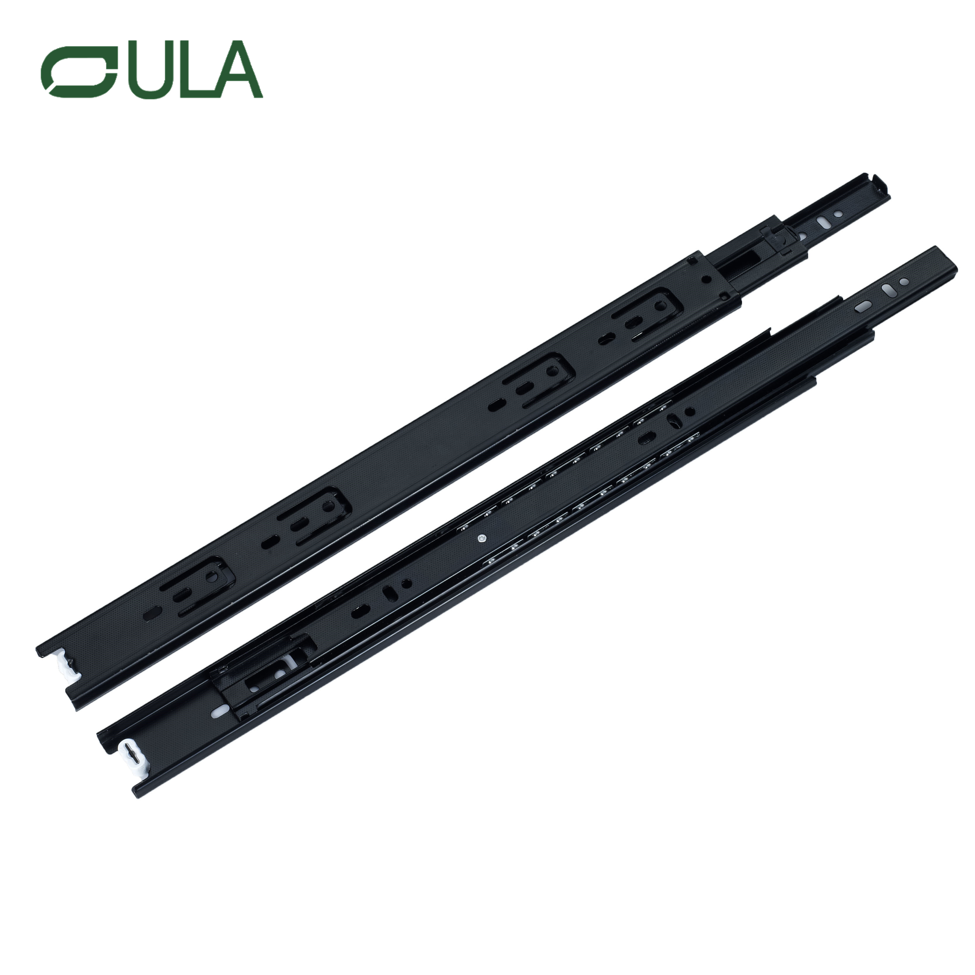 Производитель OEM 40 мм телескопический черный ящик для отделки Слайд -Слайд -Слайд Слайд Слайд Слайд для мебели для тяжелых слайдов для ящика