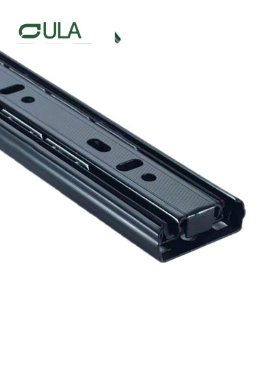 Мебельный аппаратный телескопический канал черный ящик для отделки бегун с 35 -мм 3 -кратным шариковым подшипником для шкафа для шкафа