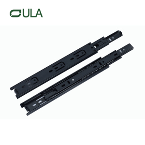 Мебельный аппаратный телескопический канал черный ящик для отделки бегун с 35 -мм 3 -кратным шариковым подшипником для шкафа для шкафа